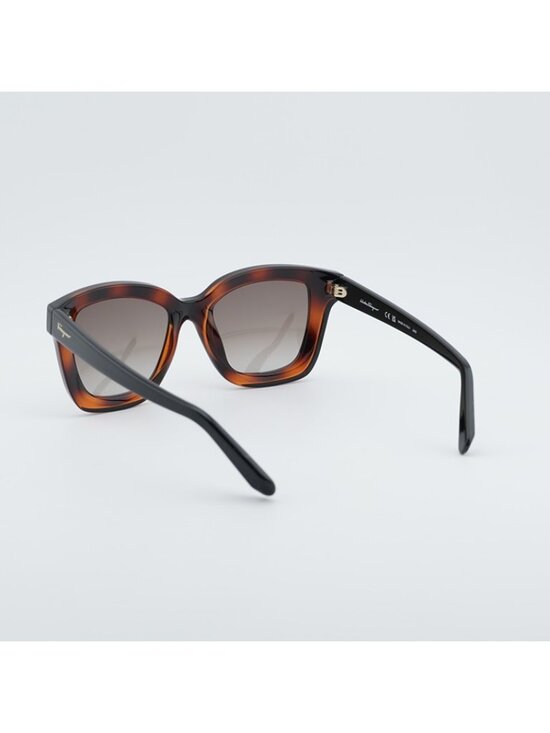 Salvatore Ferragamo SF955S 214 Sunglasses Havana Square Frame, Brown Lenses main image 4